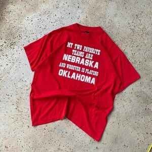Vintage 90s Nebraska Cornhuskers College Football NCAA Shirt Size XXL